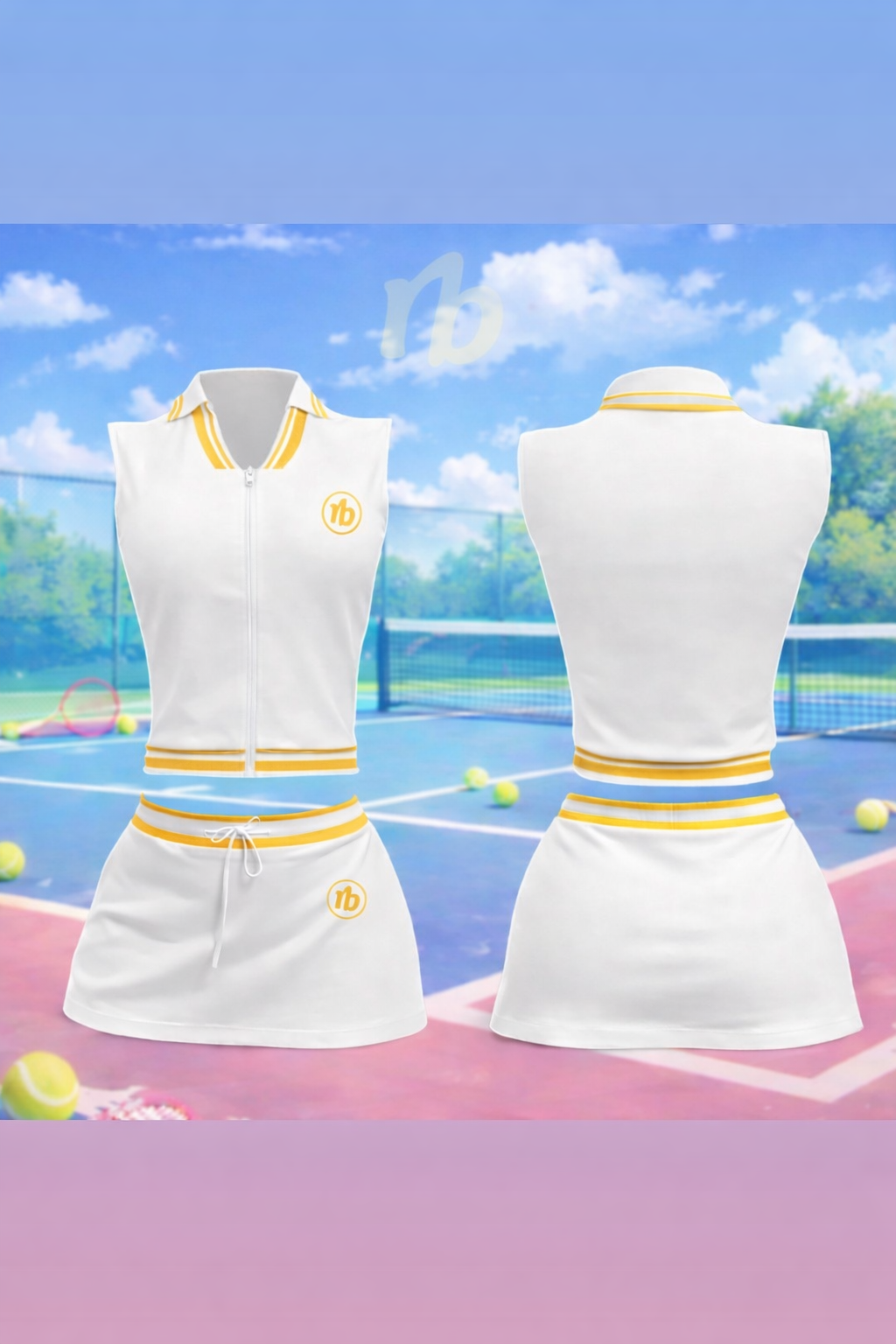 Yellow Skirt Set