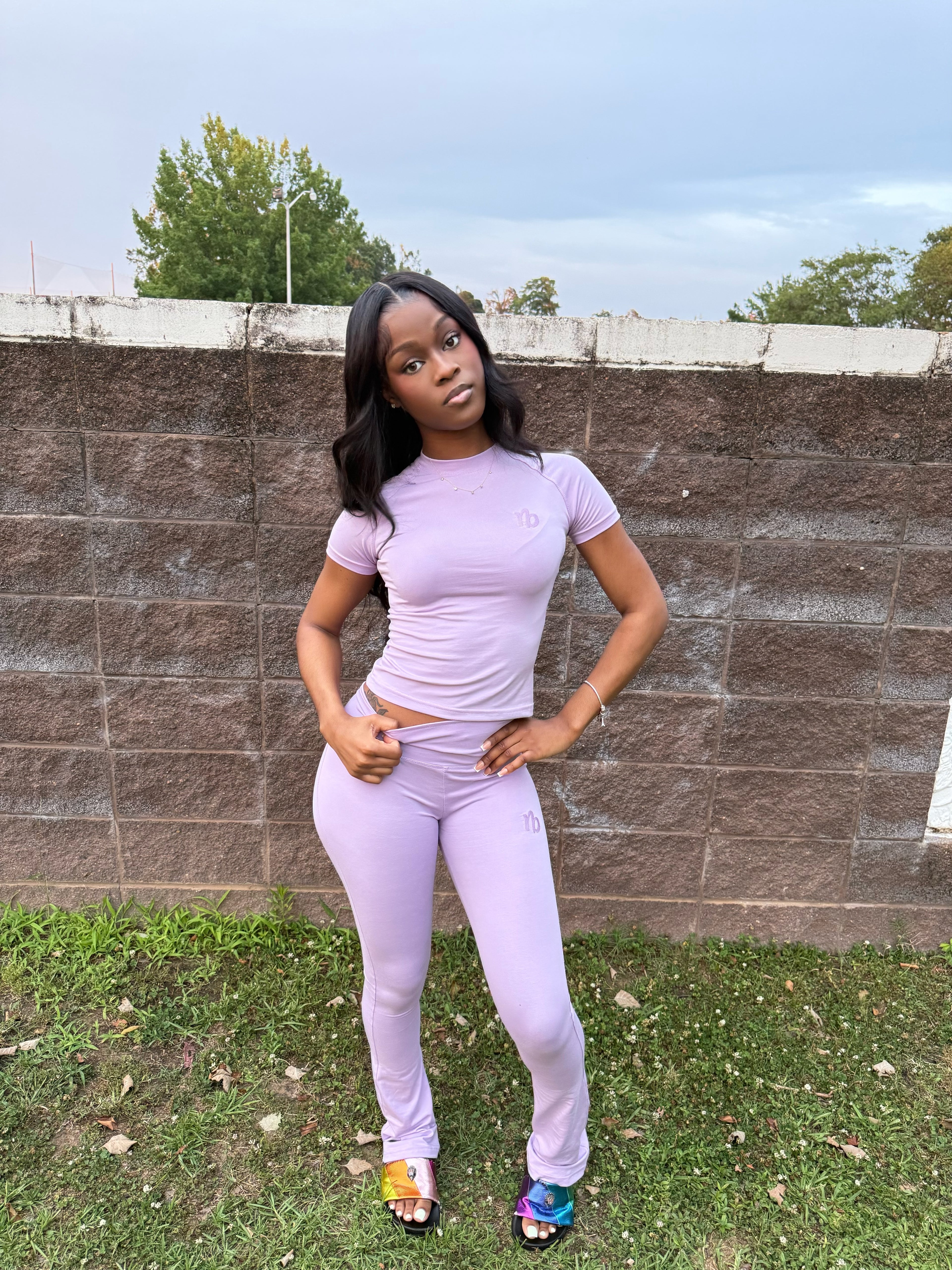 Purple Bow Lounge Set