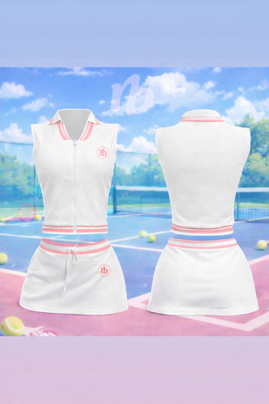 Pink Skirt Set
